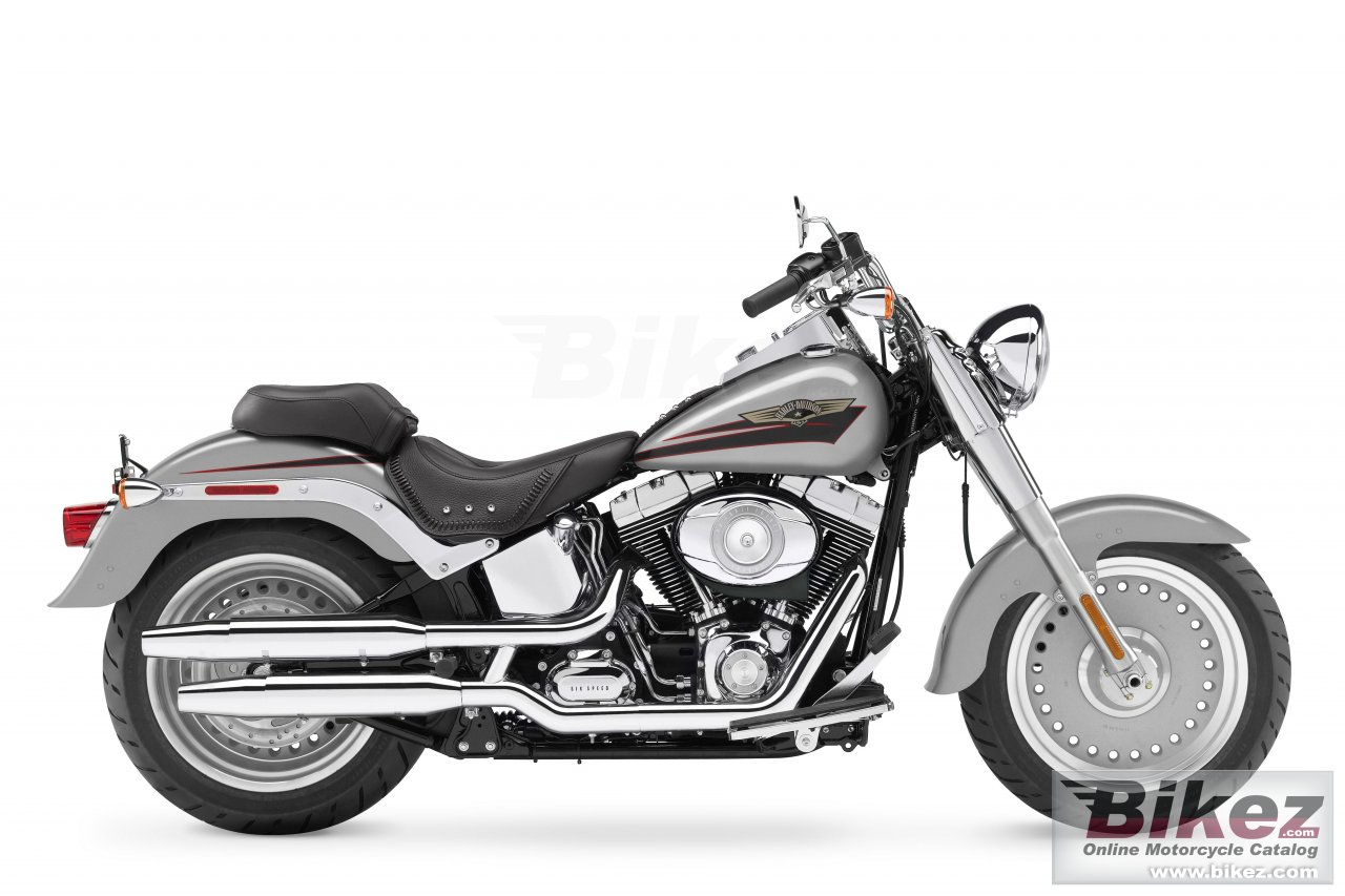 Big Harley-Davidson flstf softail fat boy picture and wallpaper from Bikez.com
